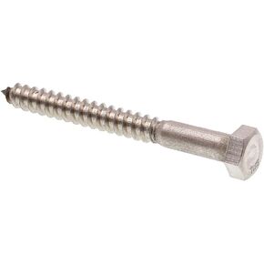 Prime-Line 9055726 Hex Lag Screws, 5/16 In. X 3 In., Grade 18-8 Stainless Steel (25 Pack)