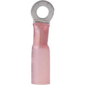 ANCOR MARINE GRADE 310299 Electrical Nylon Insulated Adhesive Lined Heat Shrink Ring Terminals (22 to 18-Gauge, Size 8 Screw, 100-Pack)