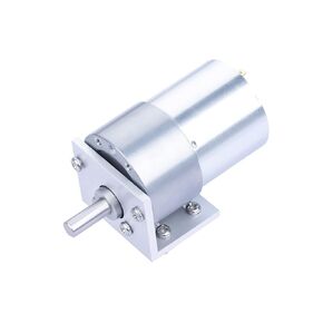 70:1 Metal DC Geared-Down Motor 37Dx54.8L mm 6V or 12V with Mounting Bracket Kit. 6V-5W-75RPM-15 kg.cm(202 oz.in), 12V-10W-150RPM-27 kg.cm(380 oz.in), D-Shaped Output Shaft Long 16mm.