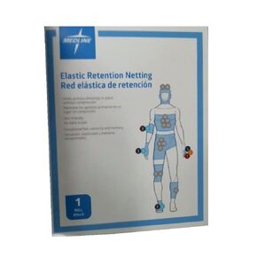 Medline Stretch Tubular Elastic Dressing Retention Net, Size 1/2, 4" x 25 yd, Ideal for Wound Care, Single Pack