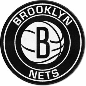 FANMATS 18828 Brooklyn Nets Roundel Rug - 27in. Diameter