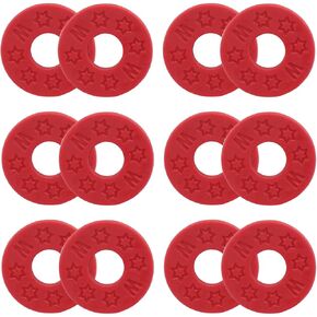 Guitar Strap Locks Premium Strap Blocks for Guitar Protection Set of 12 Silicone Strap Locks in Black