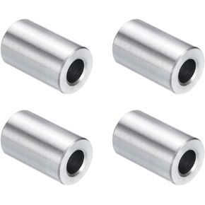 uxcell 4pcs Stainless Steel Spacer 3/4" Bore x 1" OD x 1" Length Screw Standoff Bushing Plain Finish Round Metal Spacer for 3/4 Screws Bolts and Rods