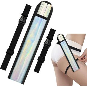 حافظة مروحة الهذيان حامل مروحة يد قابلة للطي مع أشرطة قابلة للتمدد، ملحقات مهرجان الهذيان حافظة مروحة عاكسة لدوائر الموسيقى وحفلات رقص الفخذ وأساسيات الهذيان in Kuwait