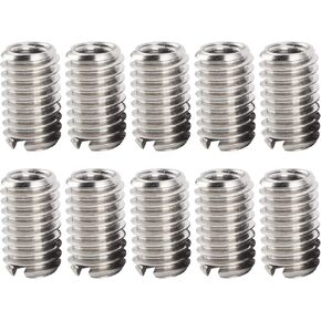 10pcs Thread Repair Inserts 303 Stainless Steel Female M4x0.7 Male M6x1.0 Reducing Nut for Computers Lamps Molds Mechanical Equipment