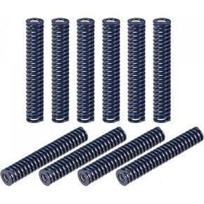 uxcell 3D Printer Die Spring, 10pcs 12mm OD 75mm Long Spiral Stamping Light Load Compression Mould Die Springs for 3D Printer Electric Part, Blue