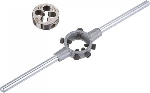 مجموعة مفاتيح ربط بمقبض من uxcell، قالب مستدير M8 × 1.25 و25 مم (تناسب قوالب M7-M9) حامل مفتاح ربط قابل للتعديل أداة يدوية in Saudi Arabia