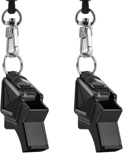 صافرة، عبوتين من صفارة كرة السلة البلاستيكية بدون حبل مع حبل للمدربين والحكام والمعلمين والشرطة in Kuwait