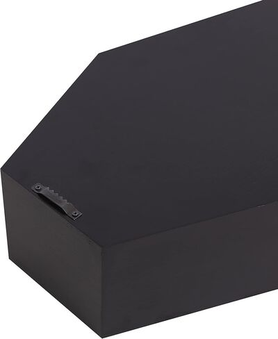 Wall Decor Coffin Shelf- Spooky Gothic Decor for Home,Black Floating Wooden Shelf for Table Top,Witchy Room Decor for Oddities and Curiosities 1 in Saudi Arabia