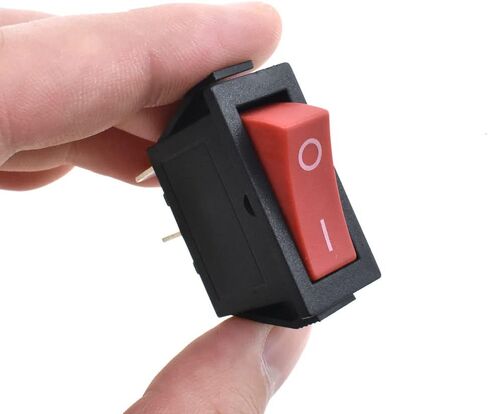 KCD3 الروك التبديل تبديل 2 دبابيس 2 موقف ON / OFF AC 16A 250V DPDT ضوء LED أحمر مضيئة التوصيل والتشغيل اتصال مستقر مدمج سهل النقر في موقف لسخان الصحافة مقعد 4PCS in Kuwait