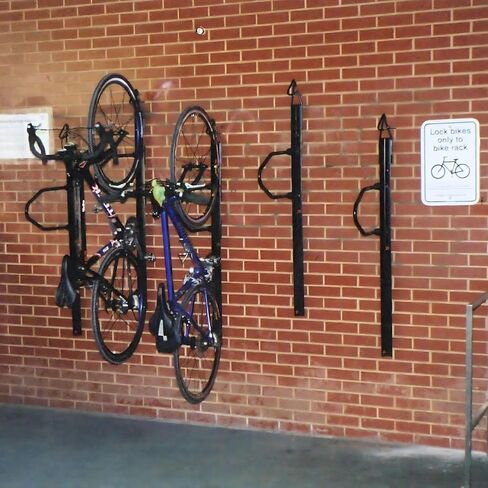 Saris Bike Trac Space-Saving Vertical Solution to Bike Storage Simple, Space Efficient Storage, Wide Wheel Track for All Bikes, Full-Length Tray, Multiple Mounting Configurations, Black in Saudi Arabia