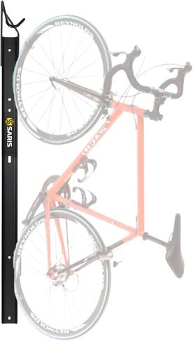Saris Bike Trac Space-Saving Vertical Solution to Bike Storage Simple, Space Efficient Storage, Wide Wheel Track for All Bikes, Full-Length Tray, Multiple Mounting Configurations, Black in Saudi Arabia