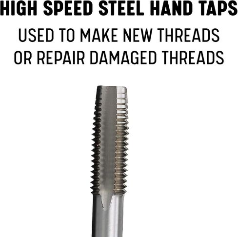 Drill America 5/16"-18 UNC High Speed Steel Left 4 Flute Taper Tap, (Pack of 1) in Saudi Arabia