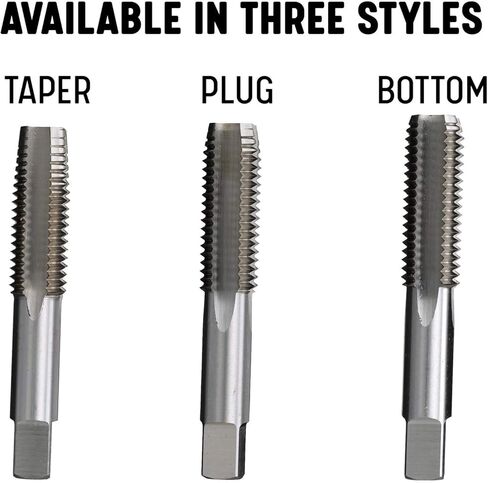 Drill America 5/16"-18 UNC High Speed Steel Left 4 Flute Taper Tap, (Pack of 1) in Saudi Arabia