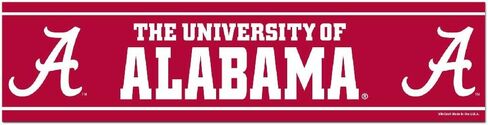 WinCraft NCAA Alabama, University of WCR13245412 Bumper Strip, 3" x 12" in Saudi Arabia