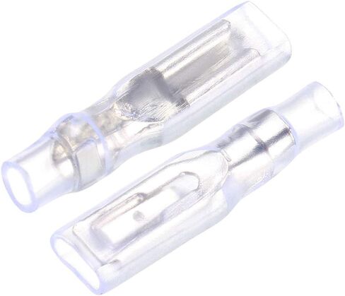 uxcell 100pcs 2.8mm Quick Splice Wire Terminals Female Spade Crimp Connector with Insulated Sleeve in Saudi Arabia