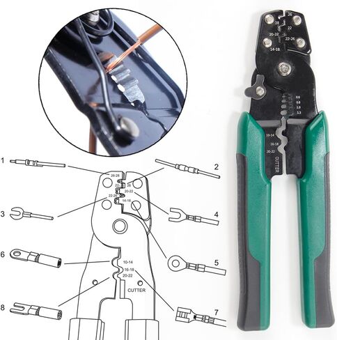 Quick Splice Wire Crimp Terminals Heat Shrink Tube Electrical Repair Kit Mixed Disconnect Insulated Butt Bullet Spade Fork Ring Solderless Gauge Assortment assorted wire connectors in Saudi Arabia