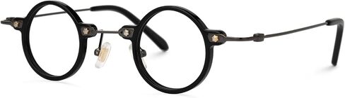 Zeelool Vintage Round Glasses Frame for Women with Non-prescription Clear Lens Burgess ZJGX308401 in Saudi Arabia