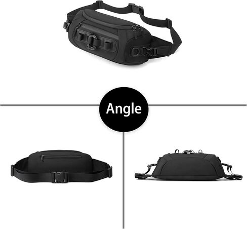 حقيبة BASICPOWER Sling للرجال والنساء، حقيبة Fanny Pack Crossbody حقيبة خصر للصدر، حقيبة نهارية in Kuwait