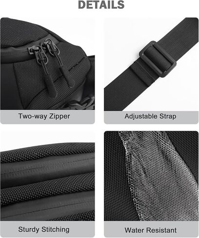 حقيبة BASICPOWER Sling للرجال والنساء، حقيبة Fanny Pack Crossbody حقيبة خصر للصدر، حقيبة نهارية in Kuwait