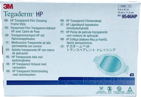 6544713 Pt# 9546Hp Dressing Tegaderm Hp Oval 4X4-1/2" Film Transparent Adh 50/Bx Made by 3M Medical Products in Saudi Arabia