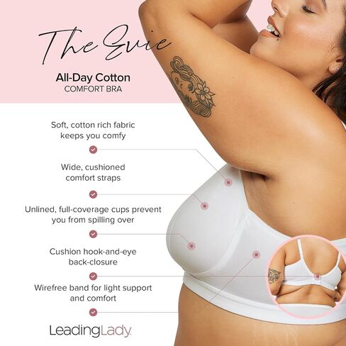 LEADING LADY The Evie - All-Day Cotton Comfort Bra. in Kuwait