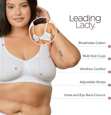 LEADING LADY The Evie - All-Day Cotton Comfort Bra. in Kuwait