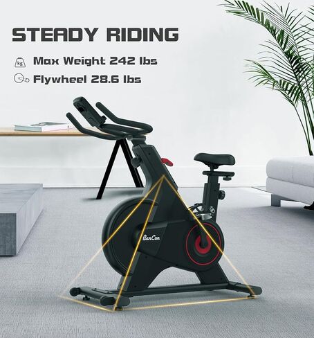 Stationary Exercise Bike for home, Magnetic Resistance Indoor Cycling Bicycles, Workout Bike for Cardio Training, Bluetooth, Digtial Watch in Saudi Arabia