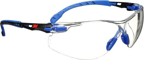 3M 70071694510 Safety Glasses Solus 1000 Series ANSI Z87 Scotchgard Anti-Fog Clear Lens Low Profile Blue/Black Frame in Saudi Arabia