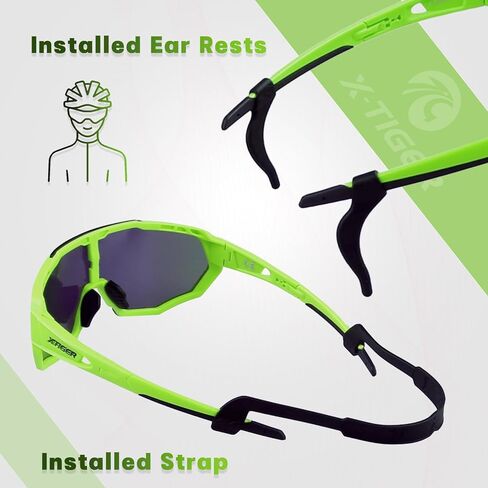 نظارات X-TIGER المستقطبة لركوب الدراجات، نظارات شمسية رياضية UV400 للرجال والنساء، نظارات الجري والصيد MTB in Kuwait