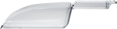 Restaurantware Met Lux 6 Ounce Ice Scoop 1 Flat Bottom Food Scoop - Beveled Front Edge Hanging Slot Clear PC Plastic Flour Scoop Lightweight For Ice Or Dry Ingredients in Saudi Arabia