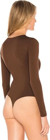 بدلة نسائية من BAOZMINAN بأكمام طويلة، بدلة قطعة واحدة برقبة دائرية سوداء، قطع علوية أساسية قابلة للتمدد قطعتين in Kuwait