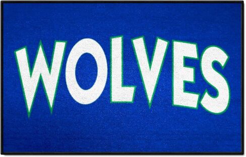 FANMATS 35330 NBA Retro -Minnesota Timberwolves Starter Mat Accent Rug - 19in. x 30in.| Sports Fan Home Decor Rug and Tailgating Mat in Saudi Arabia