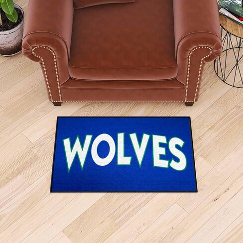 FANMATS 35330 NBA Retro -Minnesota Timberwolves Starter Mat Accent Rug - 19in. x 30in.| Sports Fan Home Decor Rug and Tailgating Mat in Saudi Arabia