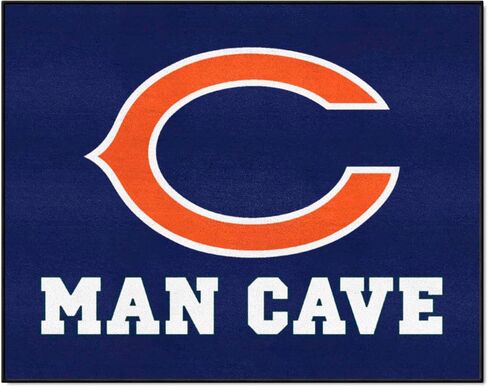 FANMATS 14280 Chicago Bears Man Cave All-Star Rug - 34 in. x 42.5 in. in Saudi Arabia
