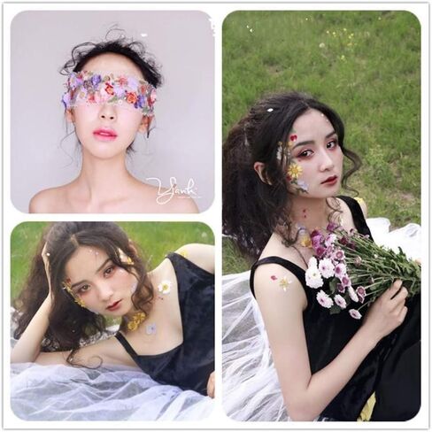 1 Pack Real Dried Pressed Flowers Leaves Beautiful Dried Flowers DIY Art Floral Used for Art Craft Silicone Coaster Resin Molds Perfect for Phone Shell, Handmade Bookmarks, Scrapbooking in Saudi Arabia