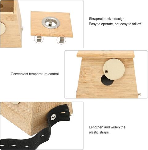 Moxibustion Box, 2pcs Single Hole Bamboo Moxibustion Box Moxa Roller Stick Holder Acupuncture Moxibuting Tool in Saudi Arabia