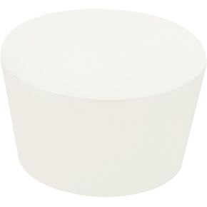 MECCANIXITY Rubber Tapered Plug 55mm to 68mm Solid Test Tubes Bungs Stopper White for Lab Home 1 Pieces