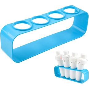 Flavor Cartridge Holder for Storing 4 Flavor Cartridges, Holder Stand for Cirkul Water Bottle Storage Organizer Support Accessories for Cirkul Flavors Cartridges (Blue)