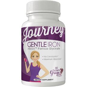 Journey 30mg Gentle Iron Grape Melt Tablets by Bariatric Eating (60 Count)