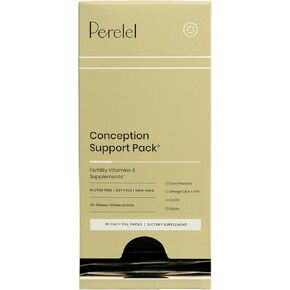 Perelel - Conception Support Pack - Prenatal DHA Omega 3 Vitamins for Women, Family Planning + Fertility Support* - Gluten, Dairy and Soy-Free + Non-GMO (30 Daily Pill Packs)
