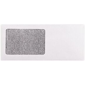 LUXPaper #10 All Purpose Window Envelopes | Security Tint | 4 1/8" x 9 1/2" | White | 24lb. Text | 1,000 Qty