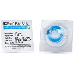 Foxx Life Sciences 378-2115-OEM فلتر حقنة PVDF EZFlow محب للماء، معقم، قطر 13 مم، حجم المسام 2 ميكرومتر (عبوة من 100) in Kuwait