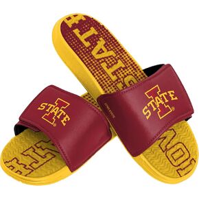 FOCO Iowa State Cyclones NCAA Mens Gradient Wordmark Gel Slide - XL