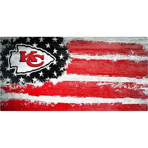 Fan Creations NFL Kansas City Chiefs Unisex Kansas City Chiefs Flag Sign, Team Color, 6 x 12, (N1007-KCC)