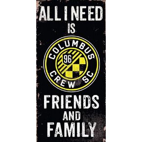 MLS Columbus Crew Unisex Columbus Crew Soccer Friends and Family, Team Color, 6 x 12