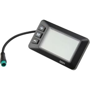 Electric Bike LCD Display, Electric Display 36V 48V LCD GD01 Display 5 Pin Waterproof Plug for 22.2mm Handlebar