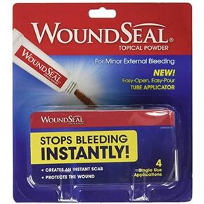 WoundSeal Powder Stops Bleeding Instantly First Aid 4 Applications Health