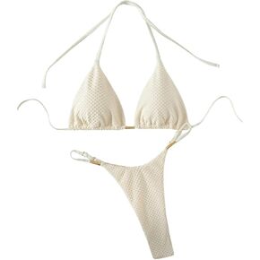 SHENHE Women's 2 Piece Floral High Cut Triangle Swimsuit Bathing Suit Bikini Sets