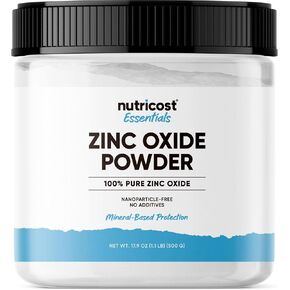 Nutricost Zinc Oxide Powder (500 Grams) 100% Pure, No additives - Vegan, Non-GMO, Nutricost Essentials